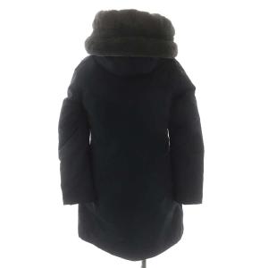WOOLRICH BOW BRIDGE PARKA ダウンコート 牛革 XS ブラック