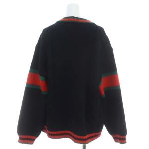GUCCI ケーブルニット カーディガン XS ブラック