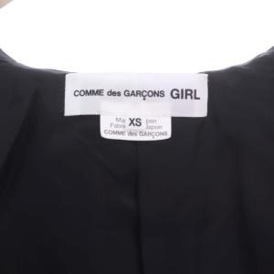 COMME des GARCONS GIRL AD2023 丸襟ケープジャケット 総裏地 XS ブラック