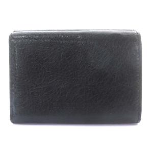 BALENCIAGA 715234 Le Cagole Mini ミニ財布 三つ折り レザー ブラック