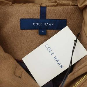 COLE HAAN ファー付きダッフルコート ウール M 茶 ブラウン