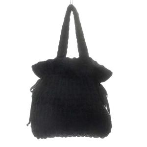 IENA HOFMANN 23AW サテントートバッグ ハンドバッグ 巾着 ブラック