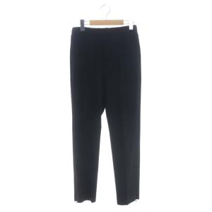 クロップド フレア パンツ スラックス イージー 36 黒 ブラック