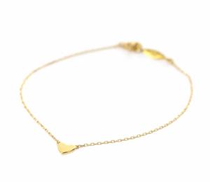 AHKAH ハート ブレスレット K18YG イエローゴールド アクセサリー