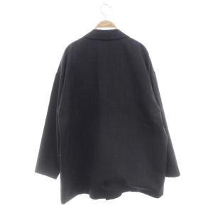 Dulcamara よそいきダブルJK ジャケット テーラード チェック柄 ウール オーバーサイズ 1 ダークブラウン