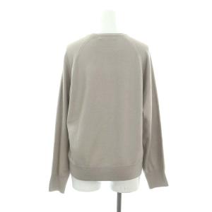 ebure 22AW ウール クルーネックニット セーター 長袖 グレージュ
