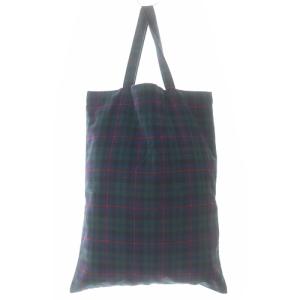 R＆D.M.Co- OMT PRINT TOTE BAG トートバッグ ハンドバッグ ロゴ 緑 グリーン 紺 ネイビー