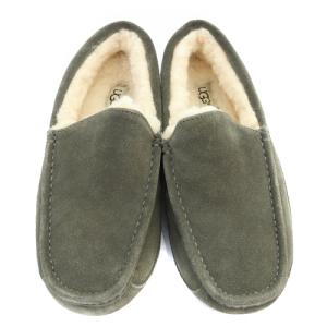 UGG australia Ascot モカシン スリッポン ロゴ 25cm グレー 1101110