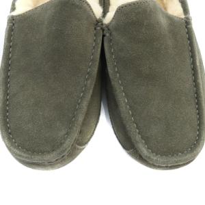 UGG australia Ascot モカシン スリッポン ロゴ 25cm グレー 1101110