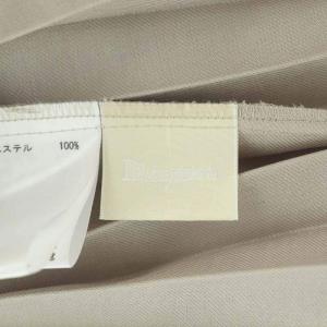 Diagram GRACE CONTINENTAL 22SS プリーツステッチワンピース ロング ノースリーブ 36 ライトグレージュ