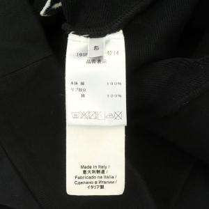 N°21 ロゴ刺繍 スウェット プルオーバー 九分袖 40 黒 ブラック