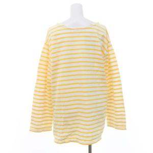 Shinzone 23SS MARINE BORDER TEE カットソー 長袖 ボーダー F 白 ホワイト 黄色 イエロー