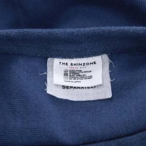 Shinzone カットソー 長袖 オーバーサイズ F 青 ブルー
