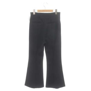 ADORE 22AW スキューバ?ジャージパンツ ブーツカット センタープレス サイドジップ 36 S 黒 ブラック