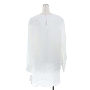 ADORE 22SS フリュイドジョーゼットブラウス チュニック 長袖 38 M 白 ホワイト 5312110310