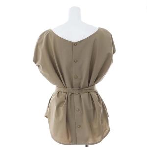 ADORE 21AW ファンクションウールブラウス ノースリーブ 38 M ベージュ