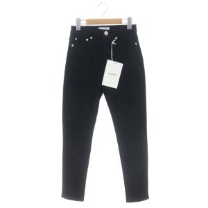 23AW スリムデニムパンツ ジップフライ 36 S 黒 ブラック
