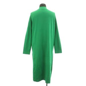 Diagram GRACE CONTINENTAL プレーンロングニット カーディガン 長袖 スリット 36 緑 グリーン