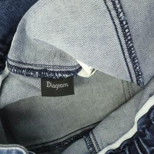 Diagram GRACE CONTINENTAL 21AW テーパードデニムパンツ ハイウエスト ベルト ストレッチ 36 インディゴ
