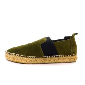 BALENCIAGA スリッポン エスパドリーユ スエード 42 27.5cm カーキ