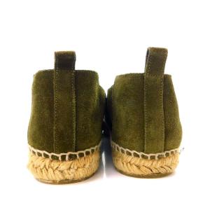 BALENCIAGA スリッポン エスパドリーユ スエード 42 27.5cm カーキ