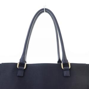 BLUE LABEL CRESTBRIDGE トートバッグ サイドチェック 切替 紺 ネイビー