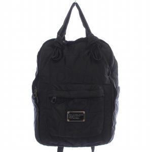 プリティ ナイロン エリザベイビー キルティング リュックサック バックパック デイバッグ ロゴ 刺繍 プレート 黒 ブラック