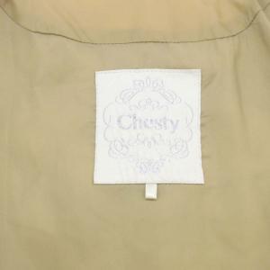 Chesty ビジュー ダウンコート ジップアップ アウター ロング 0 ベージュ