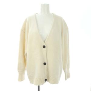 22AW MINAMI TANAKA Vネックカーディガン ニット 長袖 ウール 2 オフホワイト
