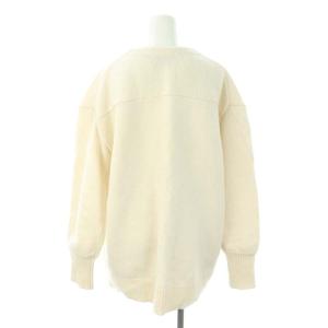 CLANE 22AW MINAMI TANAKA Vネックカーディガン ニット 長袖 ウール 2 オフホワイト
