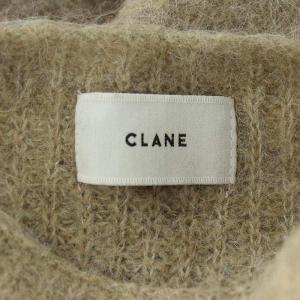 CLANE 22AW BOAT NECK ALPACA OVER KNIT TOPS ニット セーター 長袖 アルパカ混 ウール混 2