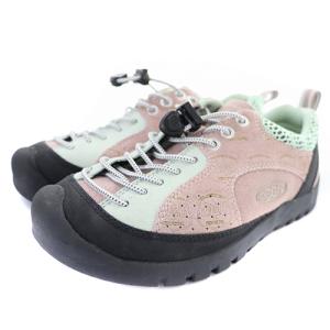 KEEN JASPER ROCKS スニーカー ロゴ 22.5cm ピンク 黒 ブラック