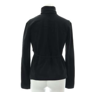 PRADA フリース ハイネック カットソー 長袖 タートルネック S 黒 ブラック