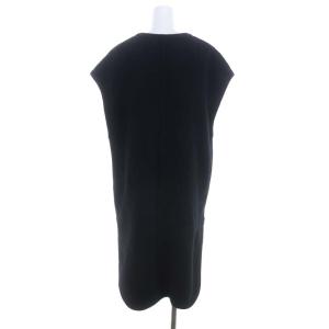 CLANE 21AW HENRY NECK KNIT LONG VEST ベスト プルオーバー ロング F 黒 ブラック