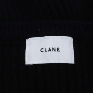 CLANE 21AW HENRY NECK KNIT LONG VEST ベスト プルオーバー ロング F 黒 ブラック