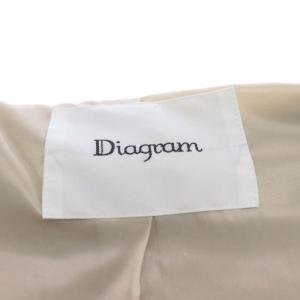 Diagram GRACE CONTINENTAL フードファーダブルコート ウール混 アルパカ混 36 ベージュ