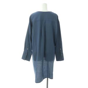 ADORE ベーシックアムンゼンブラウス プルオーバー 長袖 38 ブルー 青