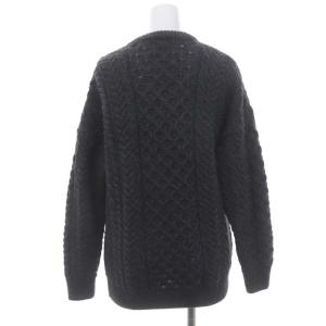 INVERALLAN ウール ニットカーディガン 長袖 S チャコールグレー