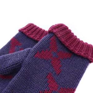 LOUIS VUITTON モーフル グランフロア ミトン 手袋 パープル