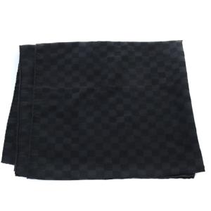LOUIS VUITTON ダミエ ストール カシミヤ シルク ブラック