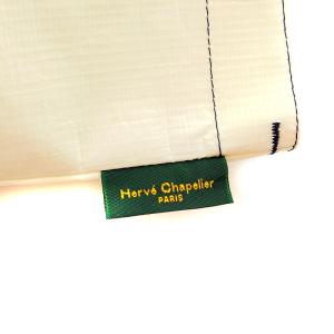 Hervé Chapelier マルシェバッグ トートバッグ PP素材 白 ホワイト