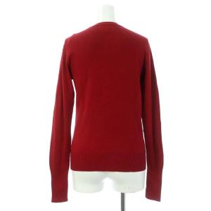 agnes b. スナップボタン カーディガン ニット 長袖 コットン 1 赤 レッド