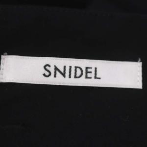 SNIDEL 23AW ベルテッドヘムフレアスカート マーメイドスカート ロング 0 黒 ブラック
