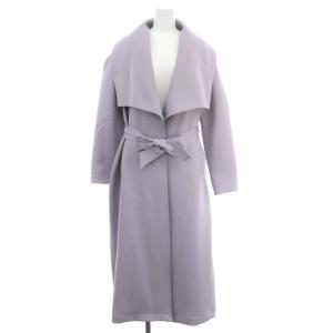 22SS BIG COLLAR TUCK SHOULDER COAT コート ロング スプリングコート S ラベンダー