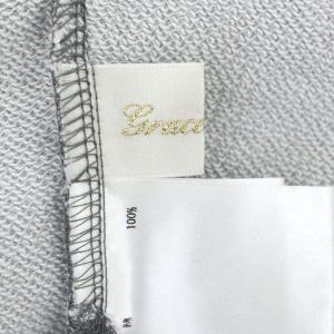 Grace Class 22AW ドロップラグラン裏毛トップ トップス カットソー フレンチスリーブ チュニック丈 フロントレースアップ 36 グレー