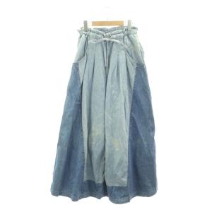 22SS ワイドイージーデニムパンツ 36 ライトブルー