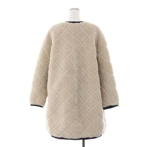 Grace Class 22AW ボアキルティングコート ノーカラー 36 ベージュ
