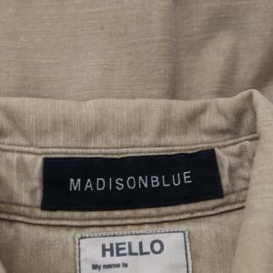 MADISONBLUE HAMPTON BACK SATIN SHIRT シャツ カジュアルシャツ 長袖 01 ベージュ