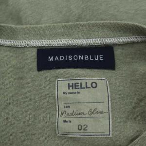 MADISONBLUE HELLOノースリーブカットソー プルオーバー M カーキ ブラック MB211-7009