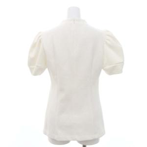 BORDERS at BALCONY ブークレショートスリーブカットソー 半袖 38 白 ホワイト
